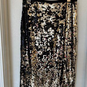 Nine West Front Slit Sequins Skirt (medium)